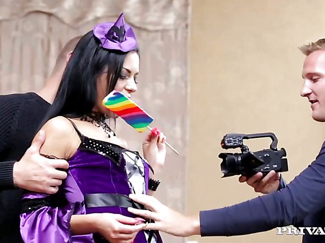 Hardcore DP and anal creampie for a bad girl