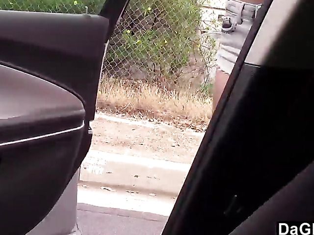 Young skinny hitchhiker Alexa Grace sucks and fucks POV