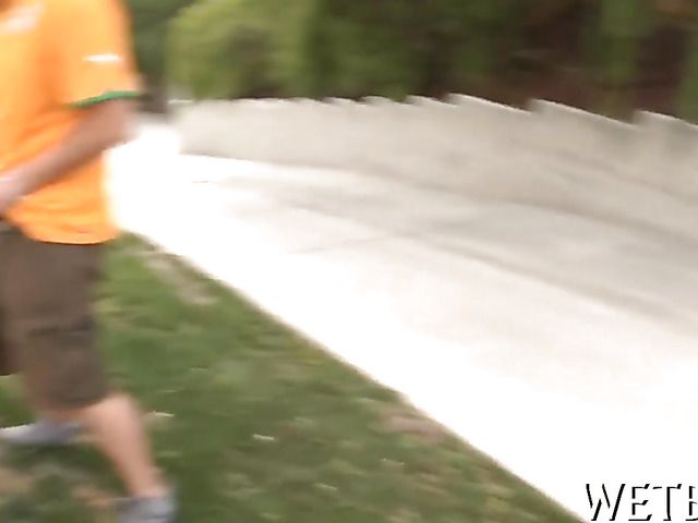 Cute ebony interracial fucked by a white dude