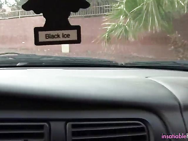 Petite young brunette picked up and face fucked