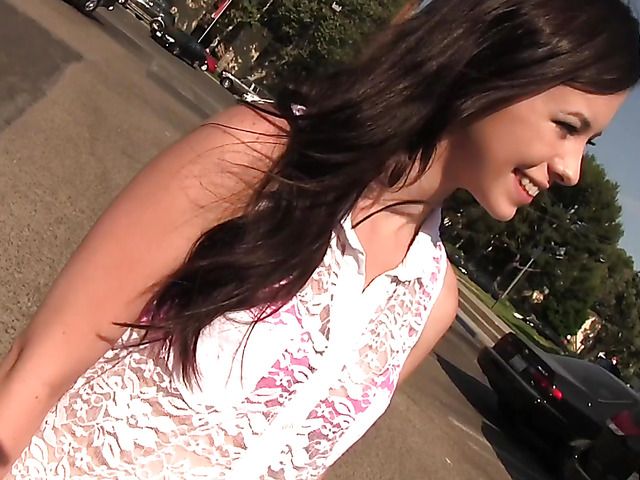 Meaty cock for lovely teen brunette Veronica Radke