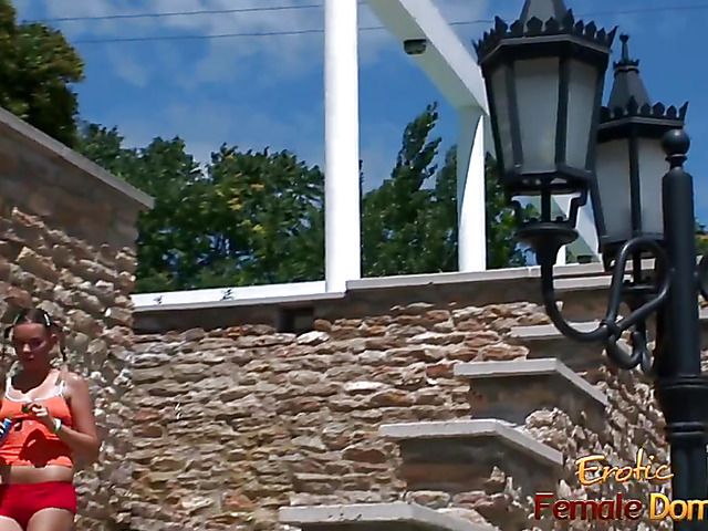 Pigtailed teen double penetration experience