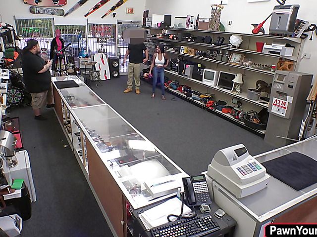 Pawn guy fucks big tits ebony Brittney White POV