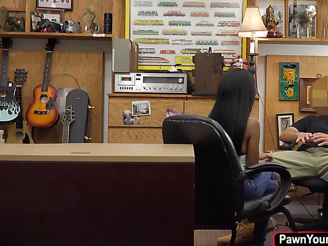 Pawn guy fucks big tits ebony Brittney White POV
