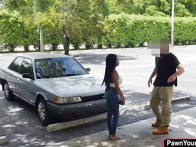 Pawn guy fucks big tits ebony Brittney White POV