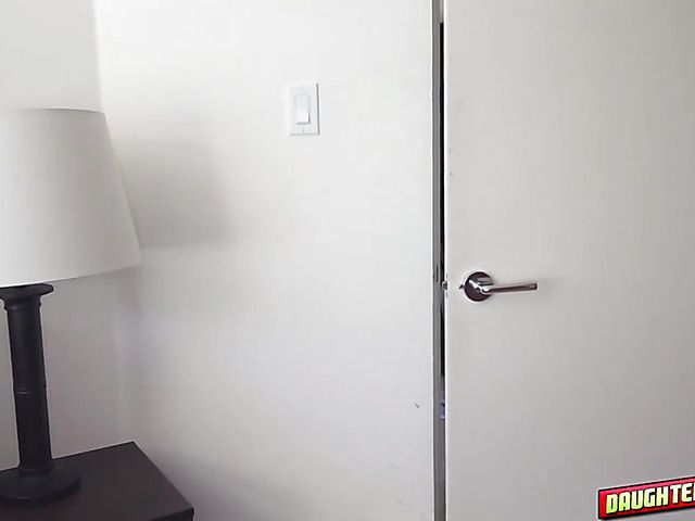 Slutty teen daughter gets banged by her fathers buddy