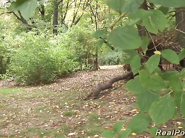 Outdoor sex in the park with a big tits amateur