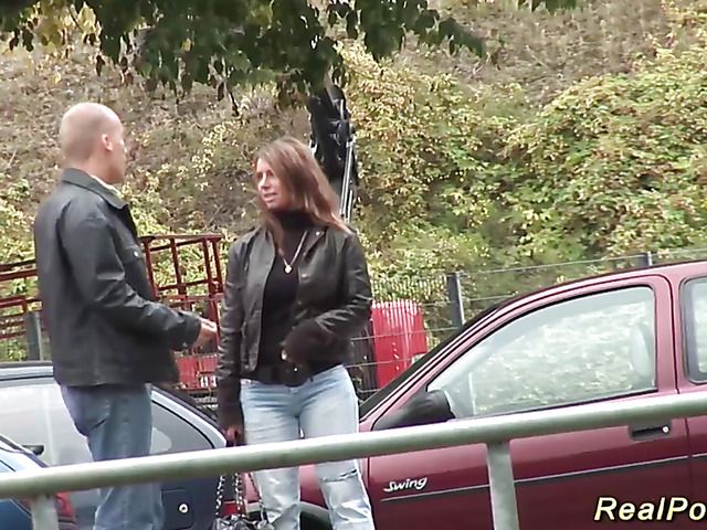 Outdoor sex in the park with a big tits amateur