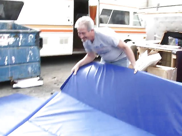 Behind the scenes with a beautiful busty redhead