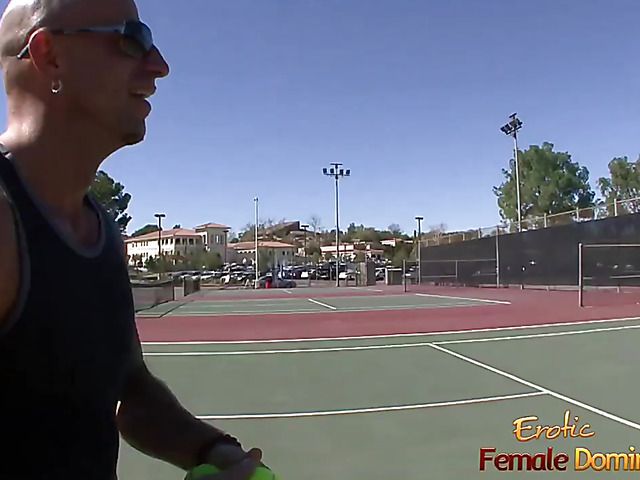 Tennis girl with pierced small boobs gets railed