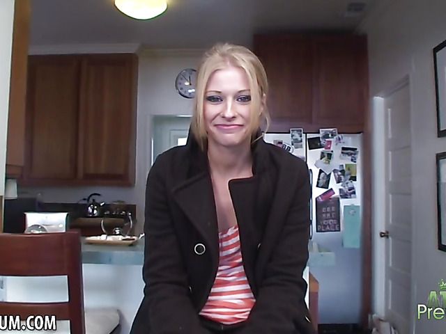 Naughty teen Avril Hall flaunts her pink vagina