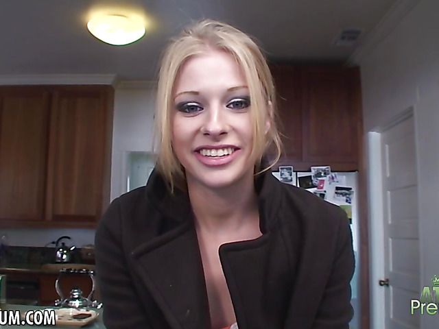 Naughty teen Avril Hall flaunts her pink vagina