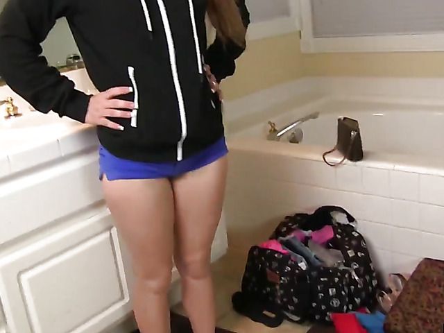 Girl next door Krystal Kush stripping and fucking
