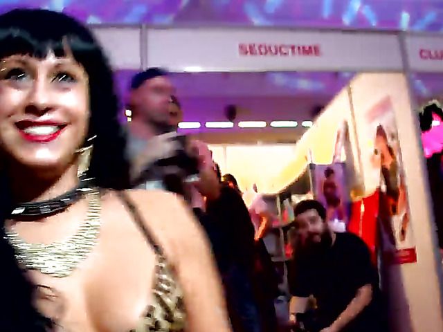 Spanish MILF posing in public and fucking herself