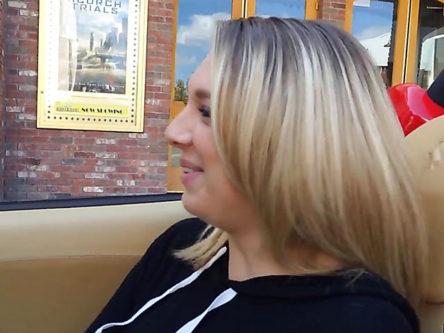 Blonde with massive tits Brooke Wylde picked up and banged