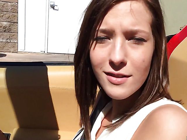 Tight teen with firm tits Molly Manson strips and blows