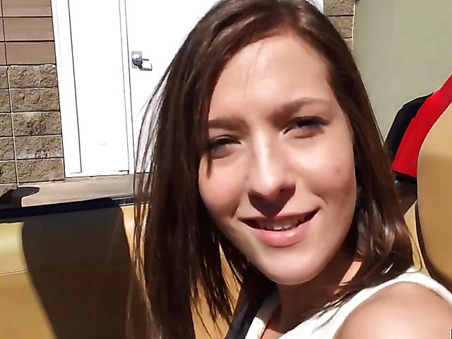 Tight teen with firm tits Molly Manson strips and blows