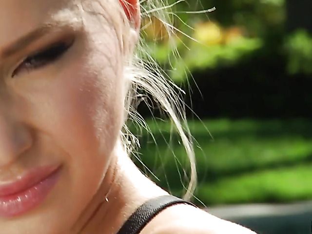 Flexible blonde gymnast  Staci Carr takes a stiff cock