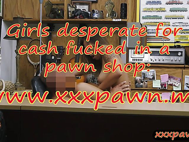 Hot babe with glasses banged by pawn guy