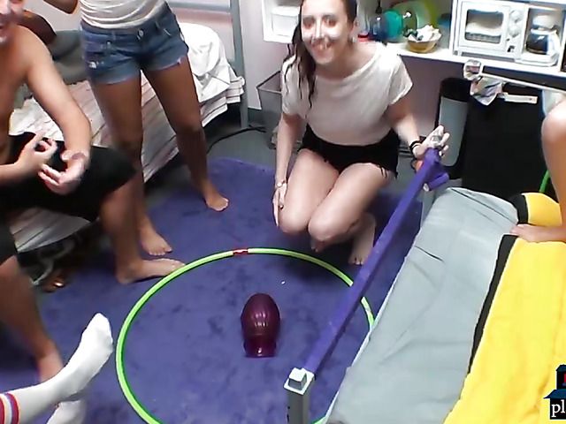 Dorm room party with college teens turns into wild sex