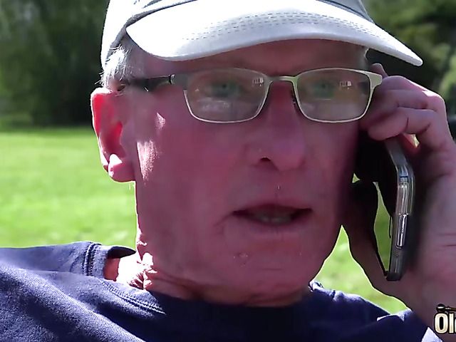 Old and young gangbang in the outdoors