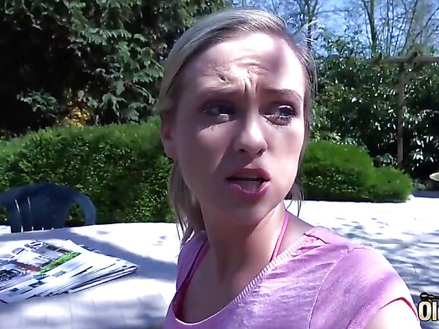 Old and young gangbang in the outdoors