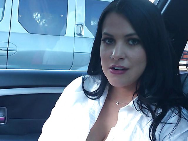 Pretty Lacie James with huge juggs gets a fuck