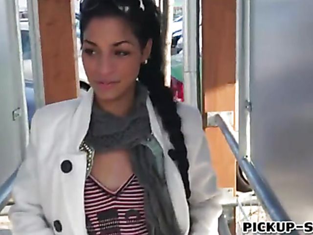 Skinny Czech babe flshes her perky tits