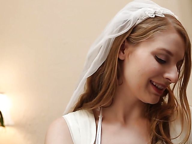 Interracial lesbians fuck after wedding ceremony