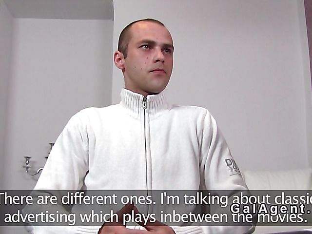 Female agent sucks employees cock