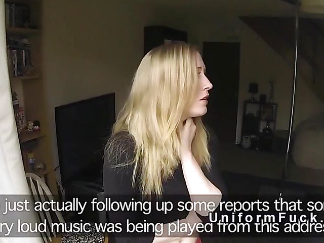 Naughty blonde girl gets rammed by a fake cop