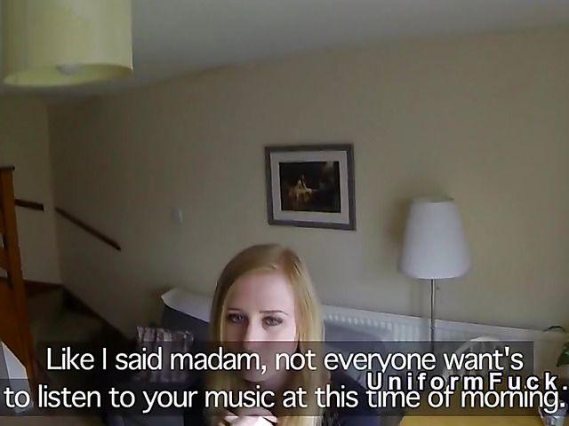 Naughty blonde girl gets rammed by a fake cop