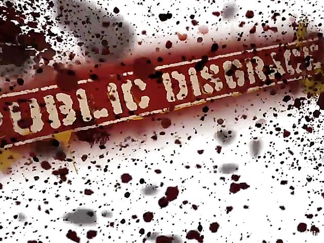 Sex slave Katie Summers fisted and analyzed in public