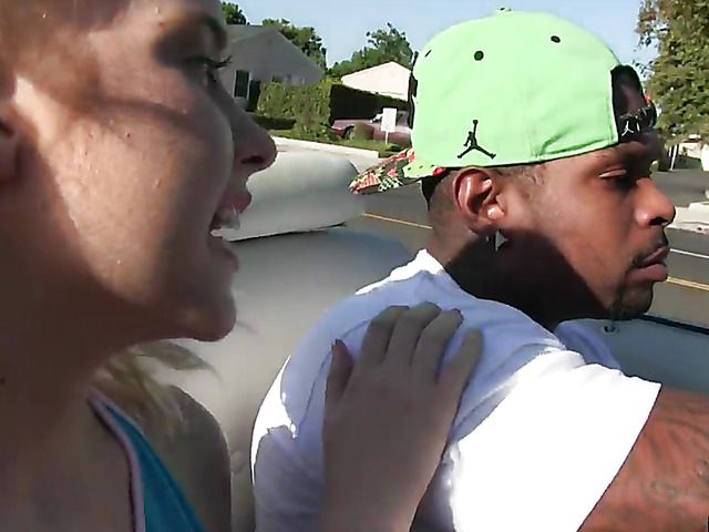 Pigtail teen Chloe Couture gets attacked by a black pole