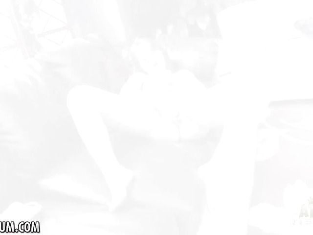 Busty natural brunette Chrissy Nova masturbates her hot twat