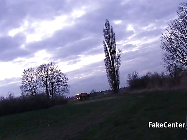 Public sex for cash with a Czech bombshell