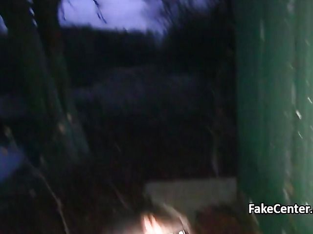 Public sex for cash with a Czech bombshell