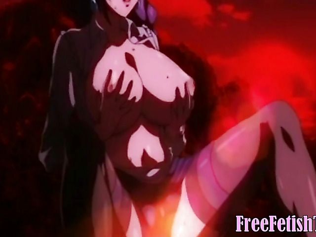 Busty hentai girls get their soaking wet slits banged