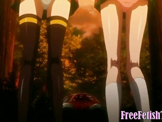 Busty hentai girls get their soaking wet slits banged