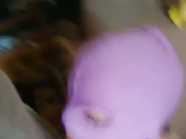 Amateur slave in mask Nancy sucks and fucks