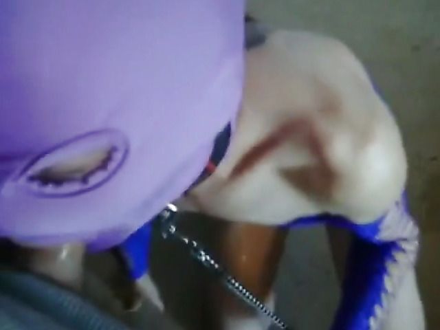Amateur slave in mask Nancy sucks and fucks