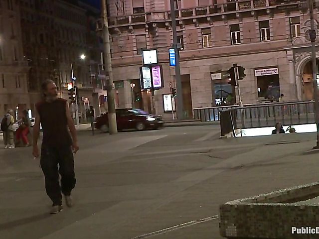 Mona Lee public nudity and bondage fuck in the street