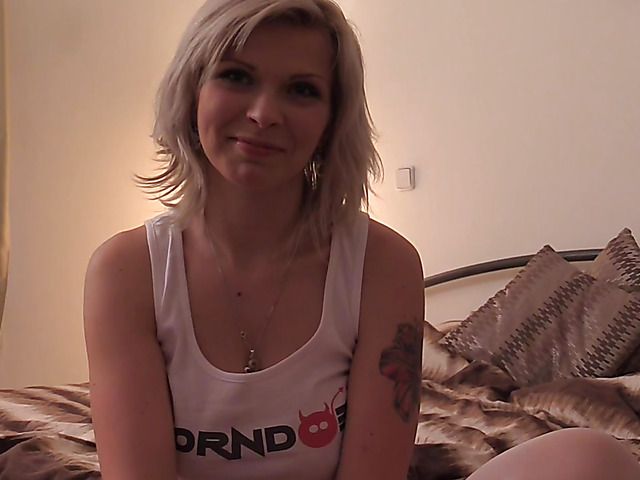 Huge tits solo blonde Barbara Nova masturbates to orgasm