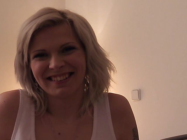 Huge tits solo blonde Barbara Nova masturbates to orgasm