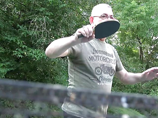 Strip game and old and young fucking outdoors