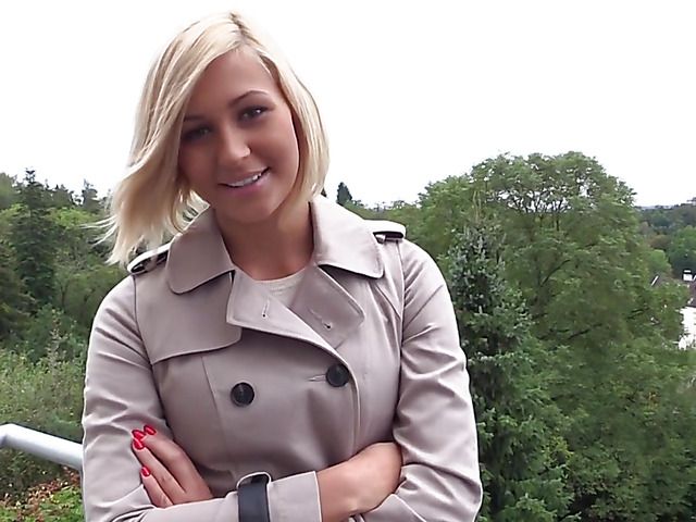 Beautiful blonde Tracy Lindsay masturbating in bed