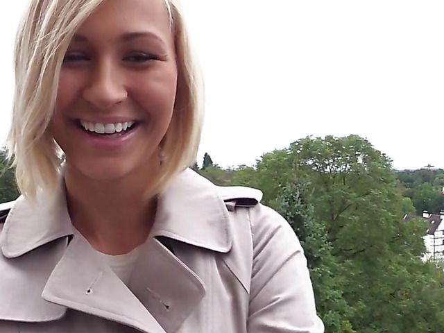 Beautiful blonde Tracy Lindsay masturbating in bed