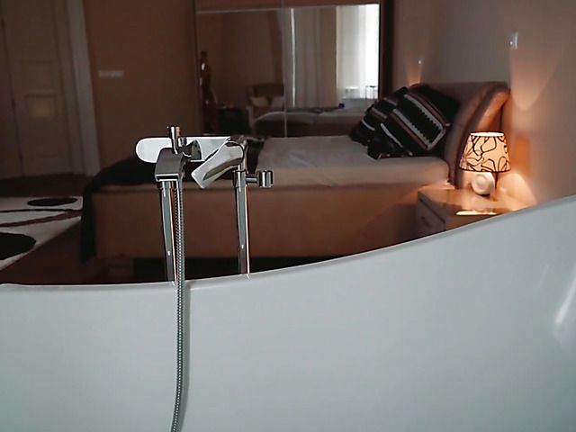 Sensual lesbian love on Halloween