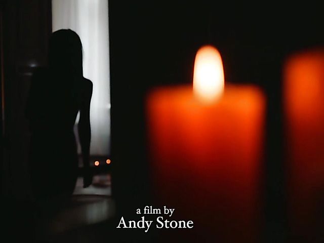 Sensual lesbian love on Halloween