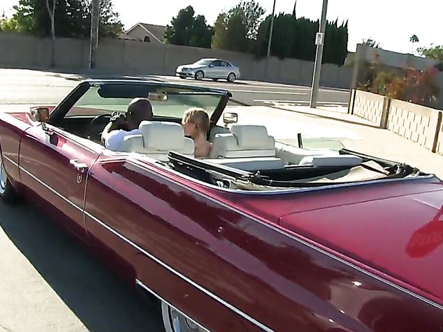 Frisky teen interracial fucked by a BBC in the garage